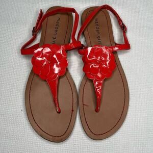 Madden Girl Alluree Coral Thong Sandals Size 8